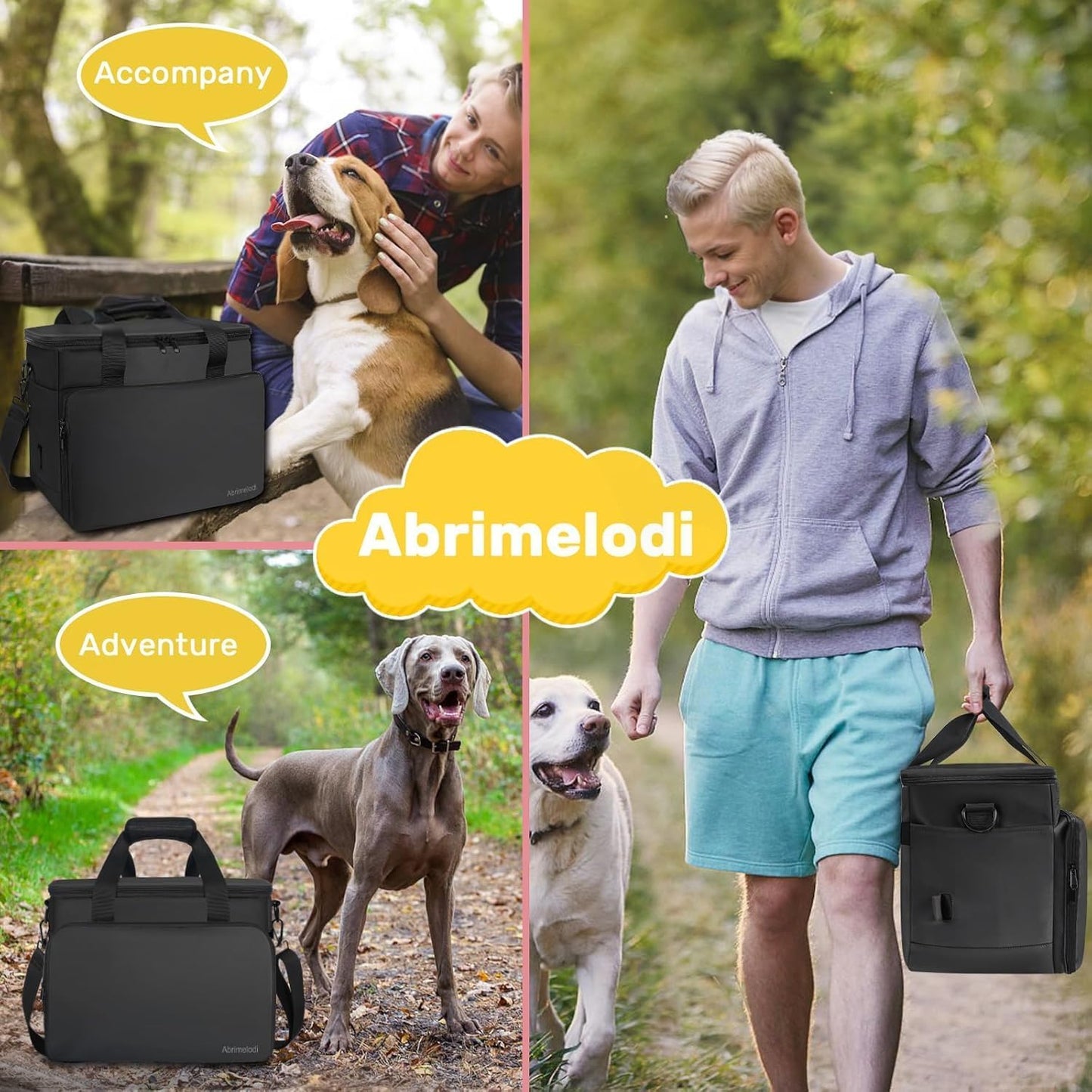 LoyalPup™ Ultimate Dog Travel Bag – All-in-One Food, Treat & Bowl Organizer for Trips & Adventures