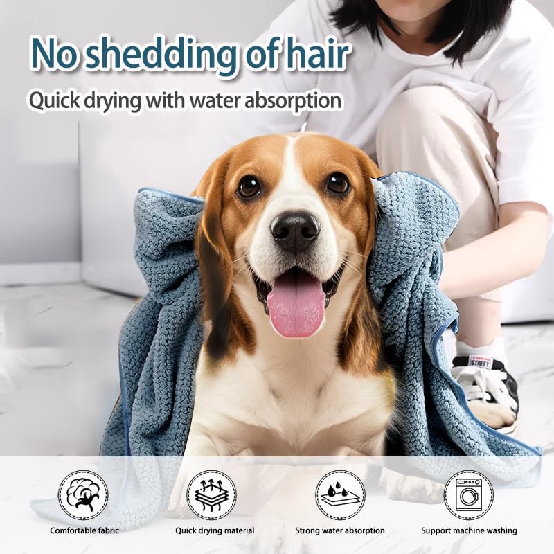 Super Absorbent Dog Paw Drying Towel – Quick Dry Microfiber Pet Towel