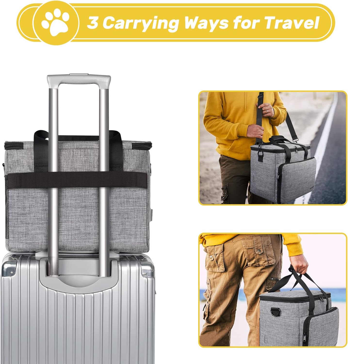 LoyalPup™ Ultimate Dog Travel Bag – All-in-One Food, Treat & Bowl Organizer for Trips & Adventures