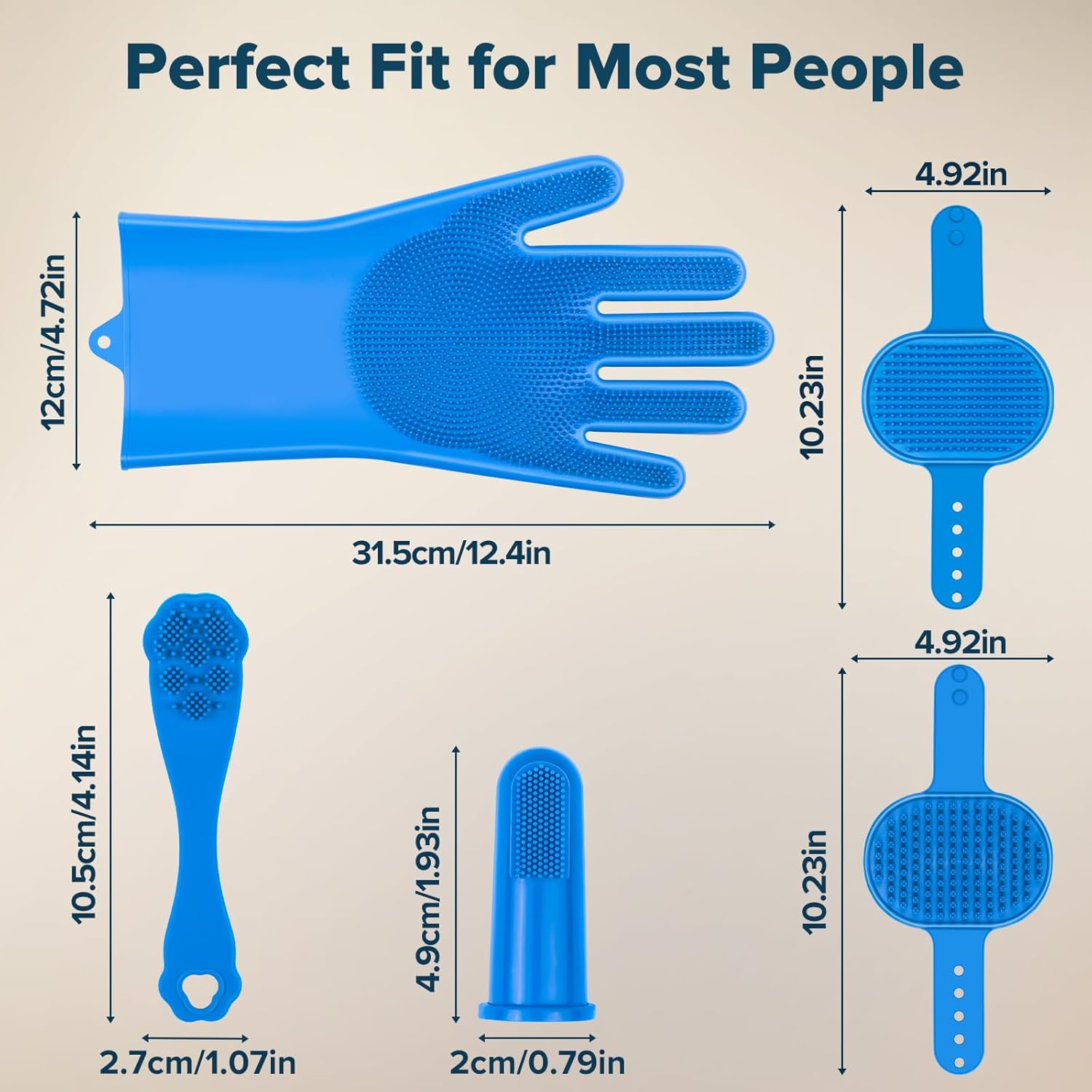 LoyalPup™ Gentle Grooming Gloves – Easy Bath & Deshedding Kit