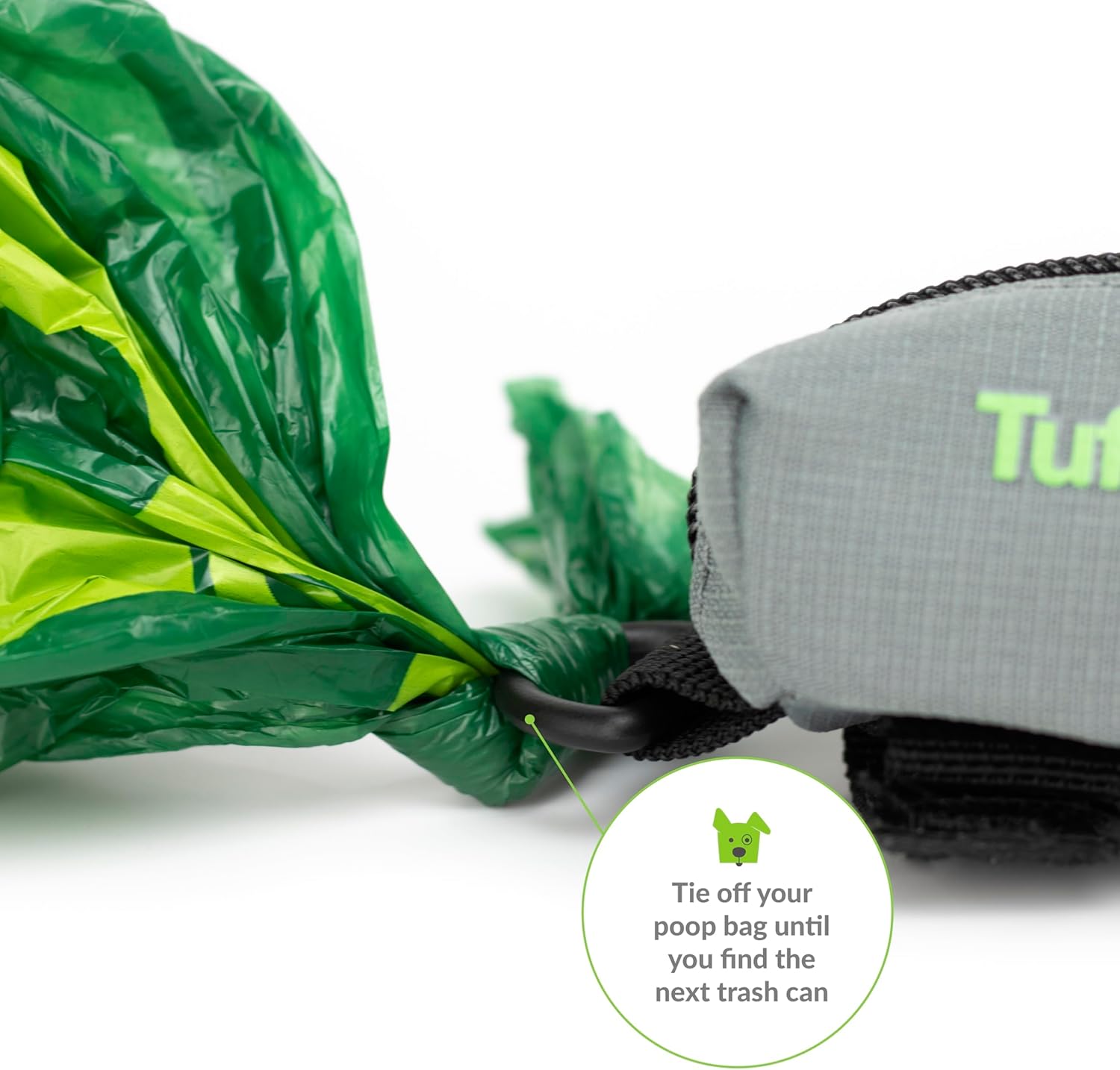 Dog Poop Bag Holder – Durable Leash Attachment with Zipper & Starter Bags