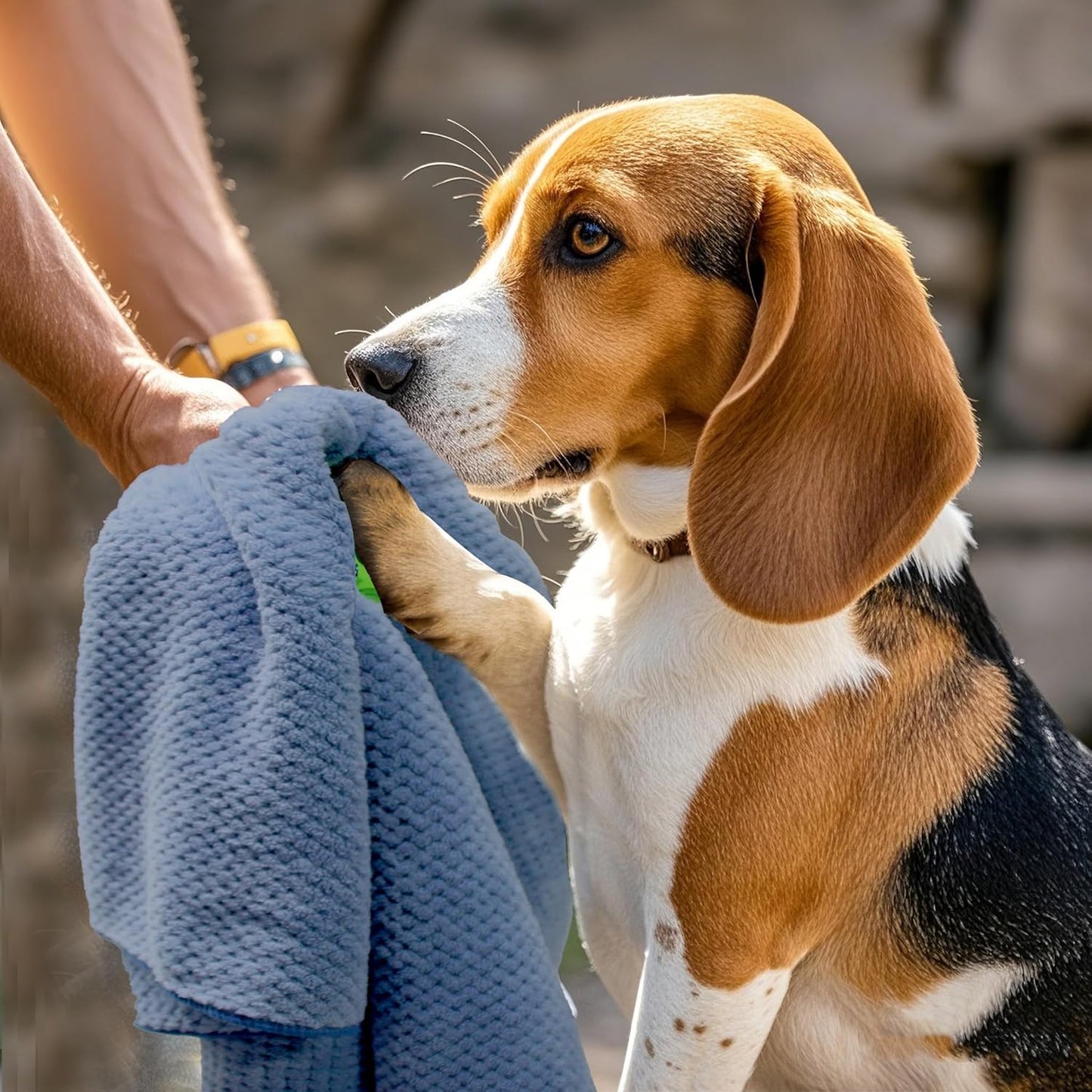 Super Absorbent Dog Paw Drying Towel – Quick Dry Microfiber Pet Towel