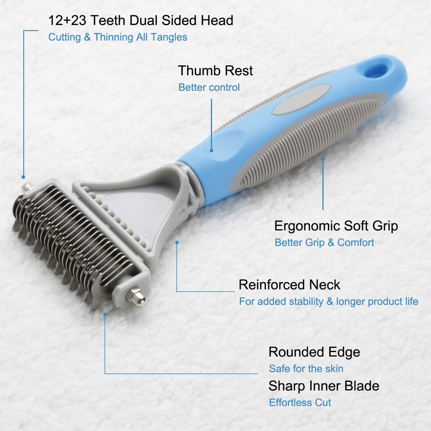 Remove Painful Mats & Tangles — Gentle Dog Deshedding Tool