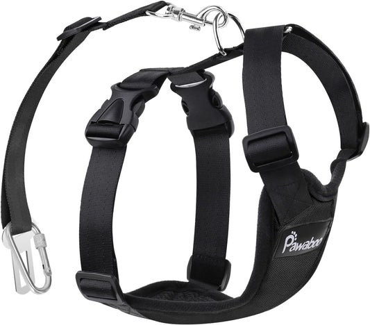 Dog Car Safety Harness with Seat Belt – Adjustable & Breathable
