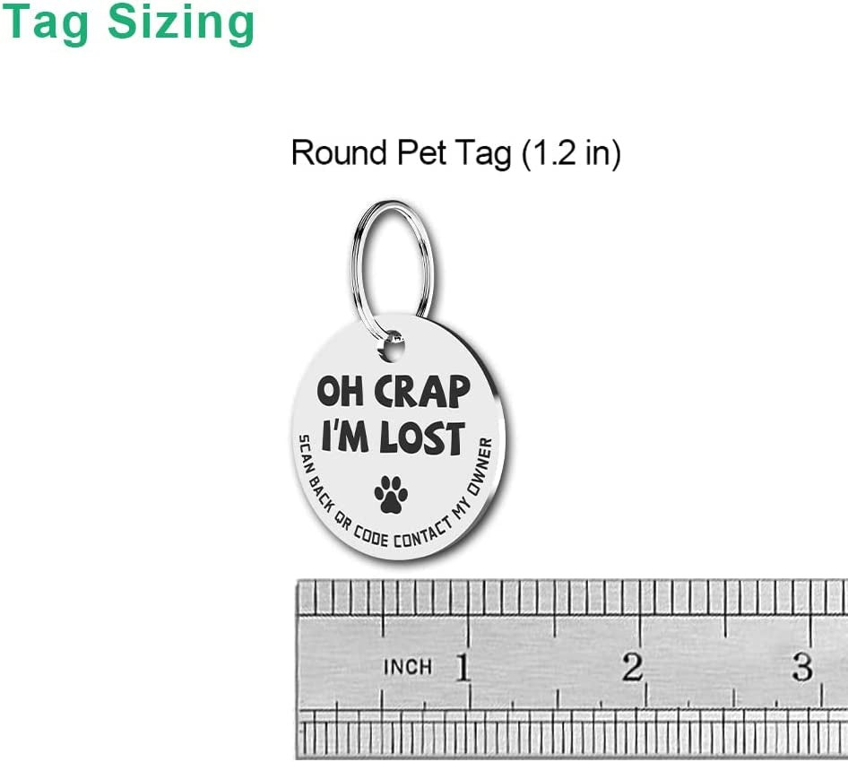 QR Code Pet ID Tag – Smart Stainless Steel Dog & Cat Tag with Instant Lost Pet Alerts | LoyalPup™