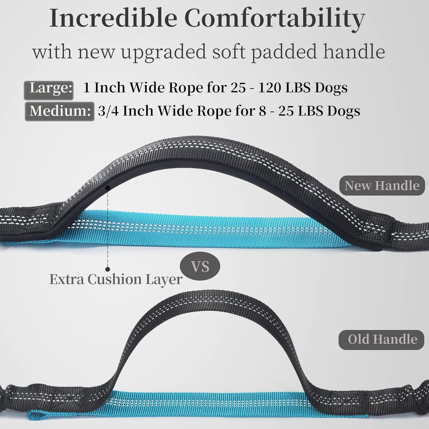 Hands-Free Dog Leash with Zipper Pouch – Shock-Absorbing Bungee for Walking & Running
