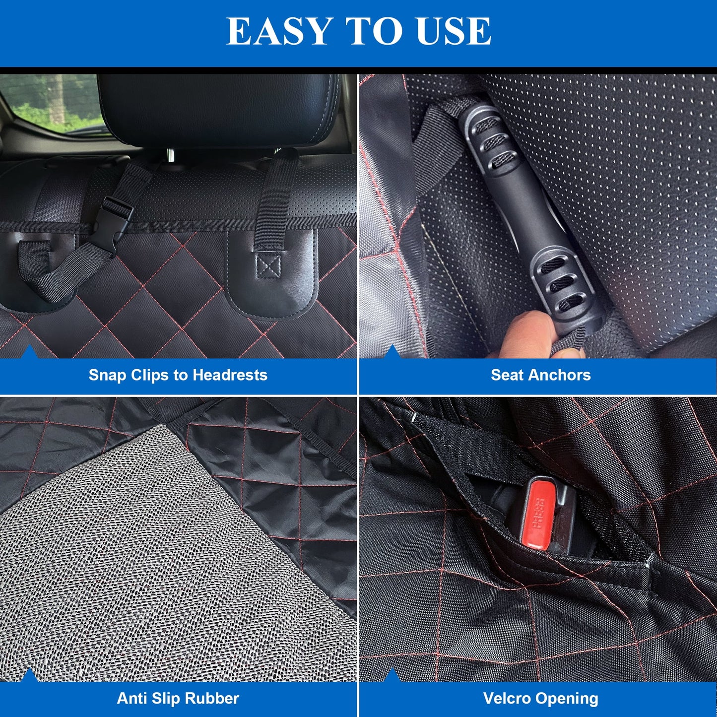 Waterproof Dog Car Seat Cover – Protect Your Back Seat From Mud & Fur