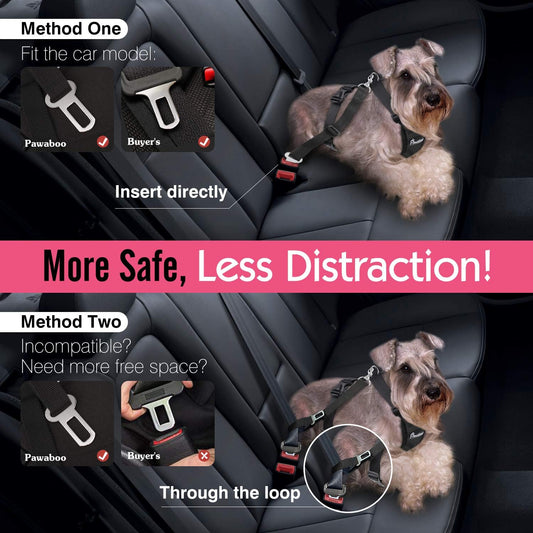 Dog Car Safety Harness with Seat Belt – Adjustable & Breathable